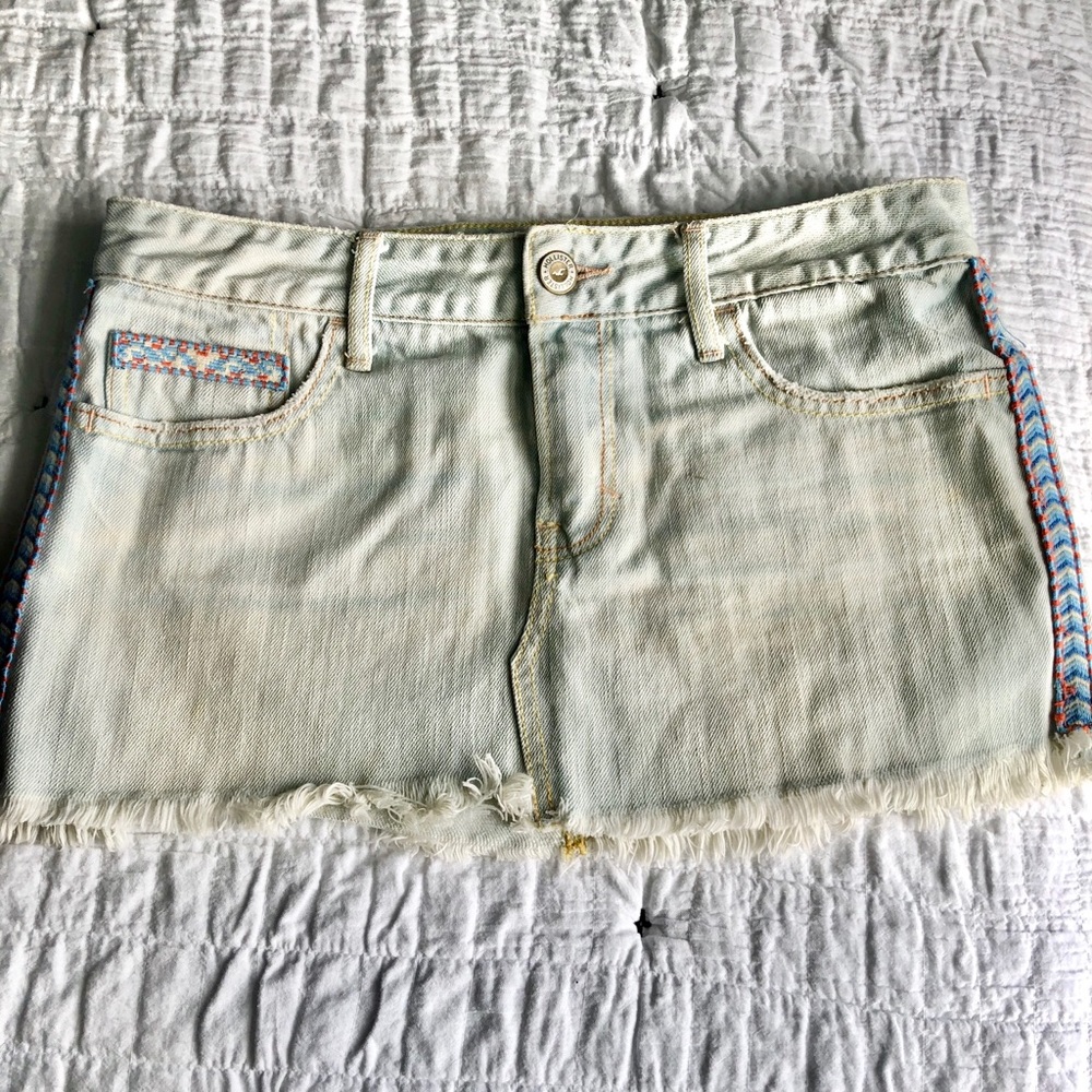 Hollister denim skirt